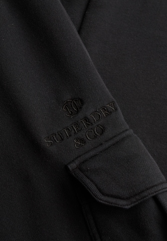 Superdry & Co Tapered Cargobroek in Zwart