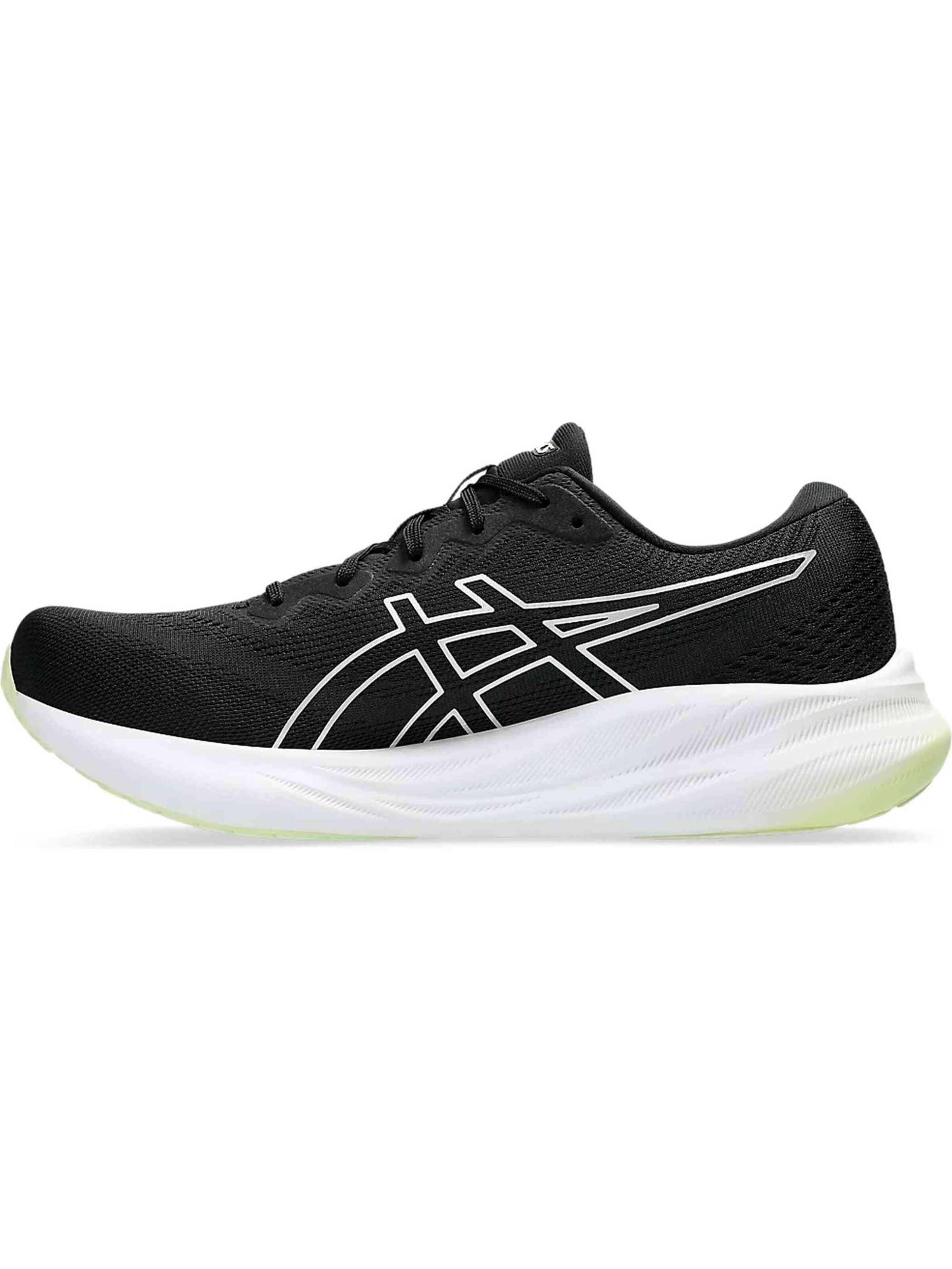 Scarpa da corsa di ASICS in nero: frontale