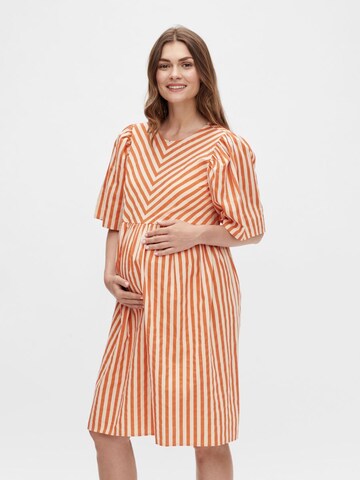 Robe 'Felicity' MAMALICIOUS en orange : devant