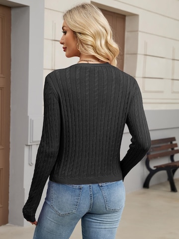 Yesfashion Kardigan w kolorze czarny