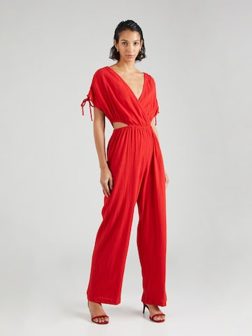 Tuta jumpsuit 'ASTA' di VILA in rosso: frontale