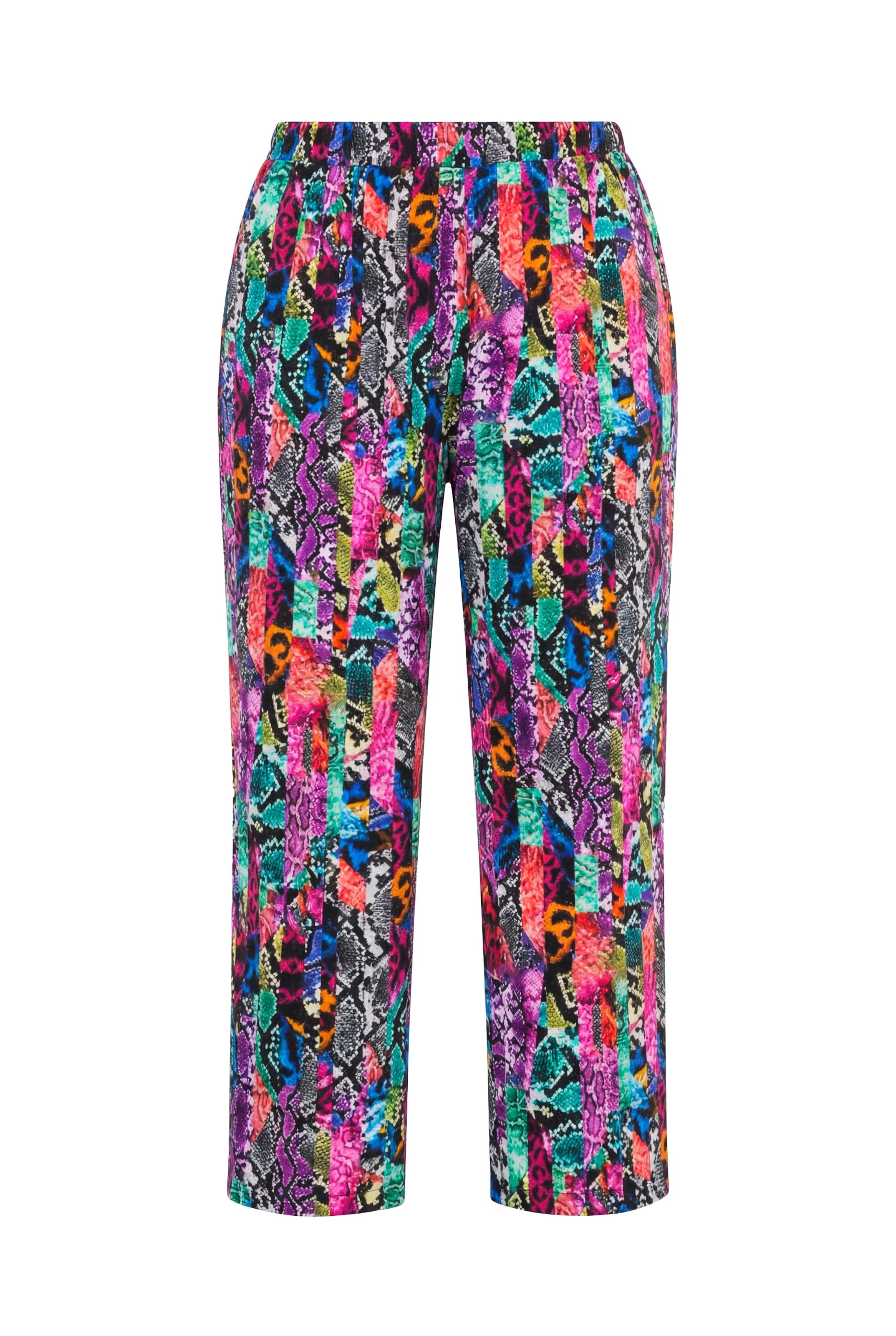 Ulla Popken Regular Trousers in Mixed colours: front