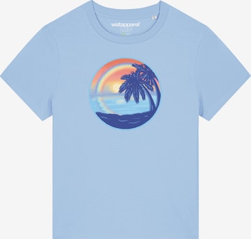 T-shirt ' Sunset Rainbow ' Watapparel en bleu : devant