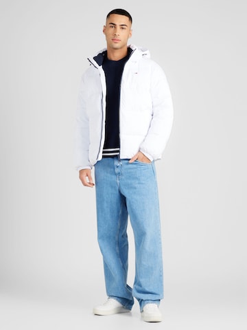 Tommy Jeans Χειμερινό μπουφάν 'ESSENTIAL' σε λευκό