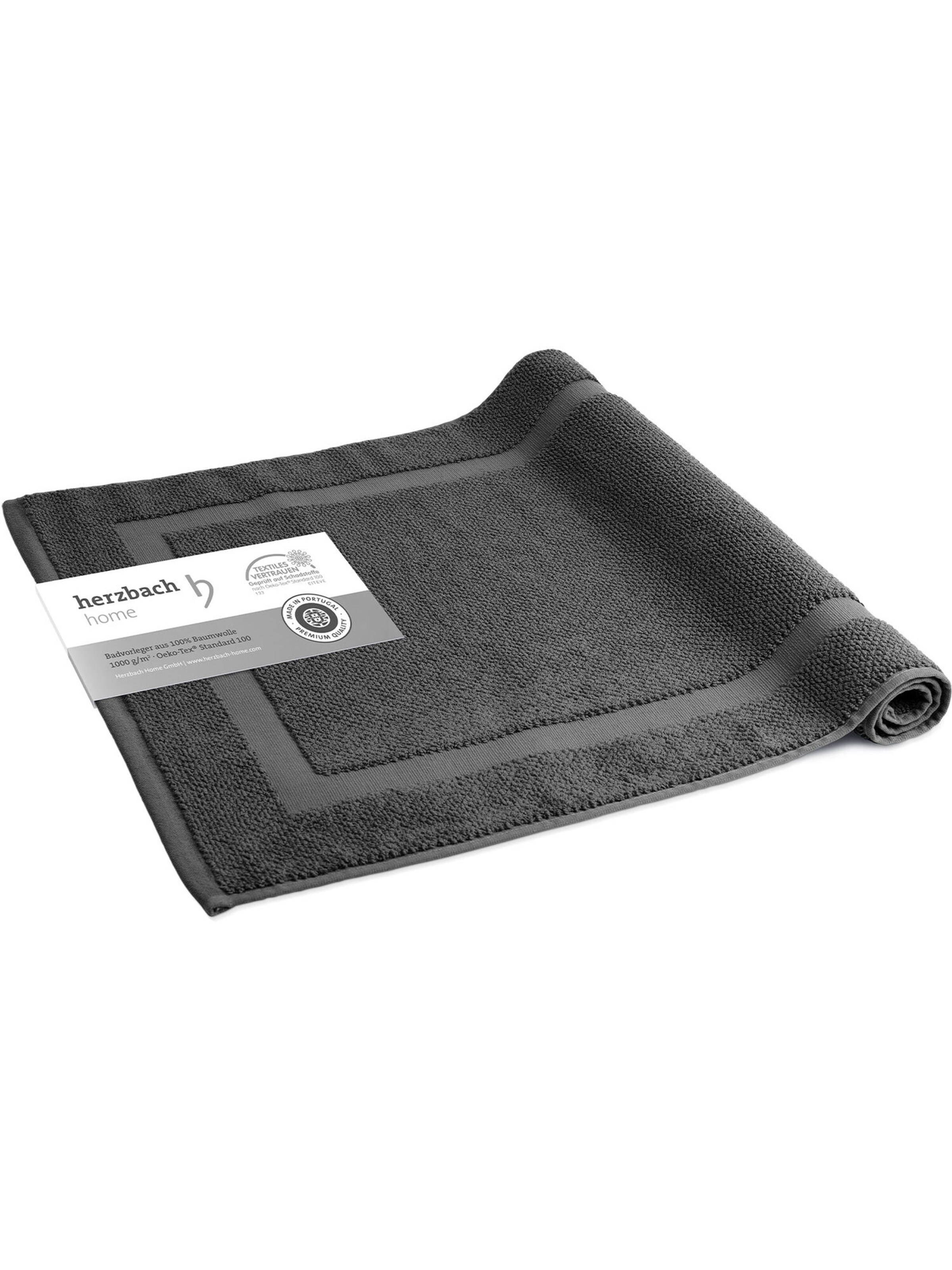 Tapis de bain 'Spa' Herzbach home en gris : devant