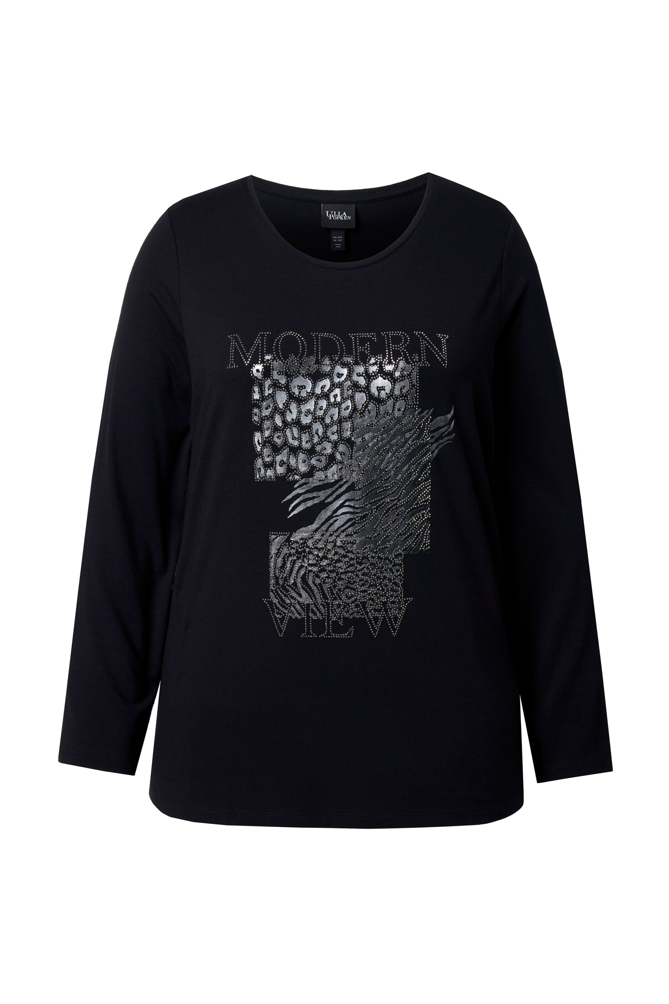 Ulla Popken Shirt in Black: front