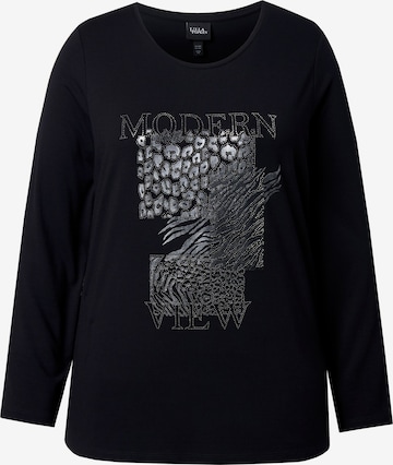 Ulla Popken Shirt in Schwarz: Vorderseite