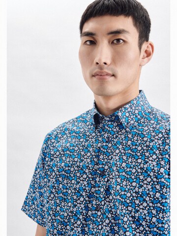 SEIDENSTICKER Regular fit Business Shirt in Blue