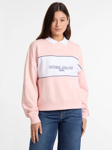 GUESS Sweatshirt in Pink: Vorderseite