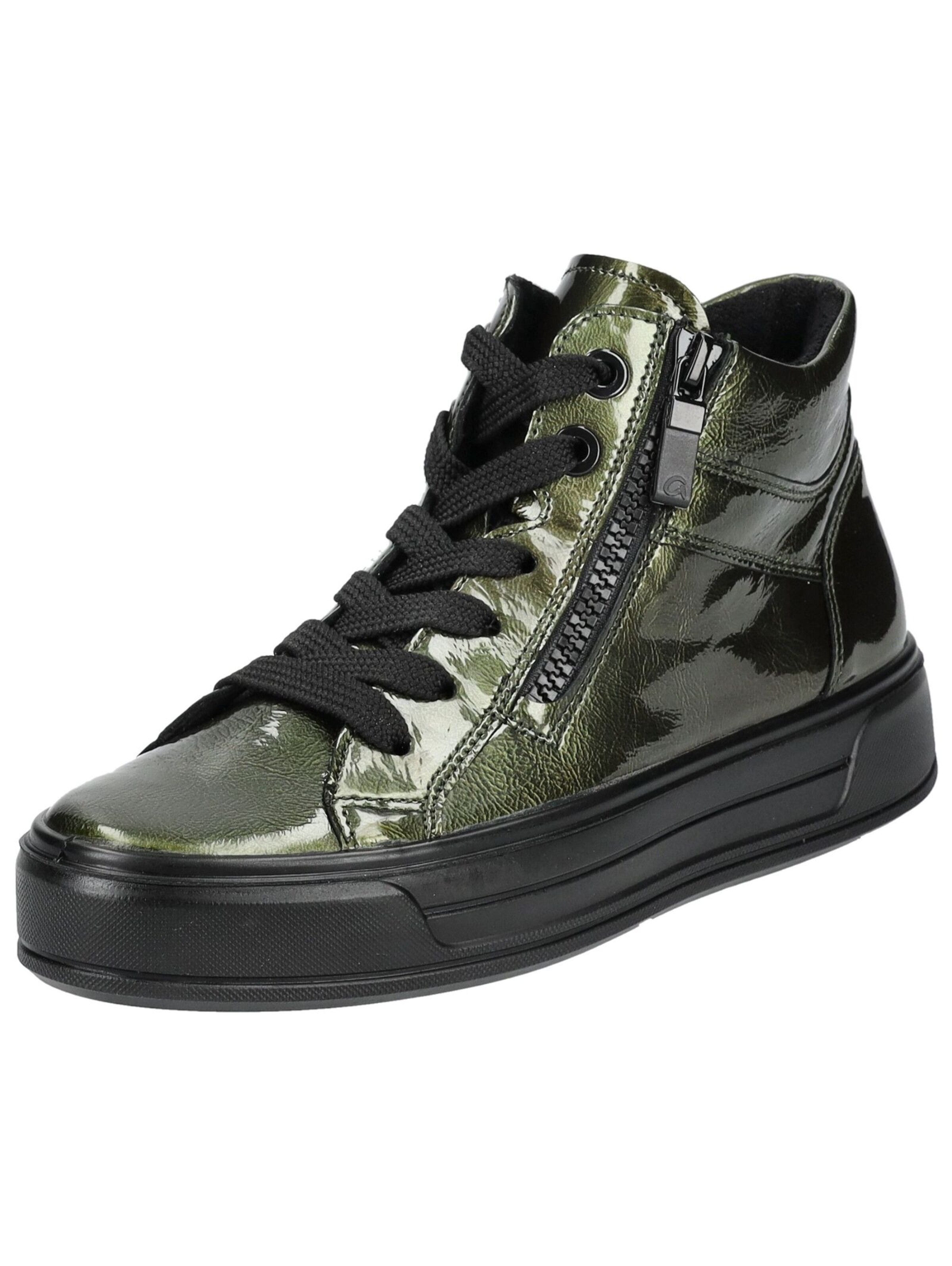 Sneaker alta di ARA in verde: frontale