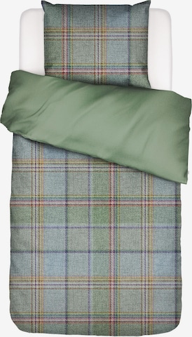 ESSENZA Duvet Cover 'Meau' in Green: front