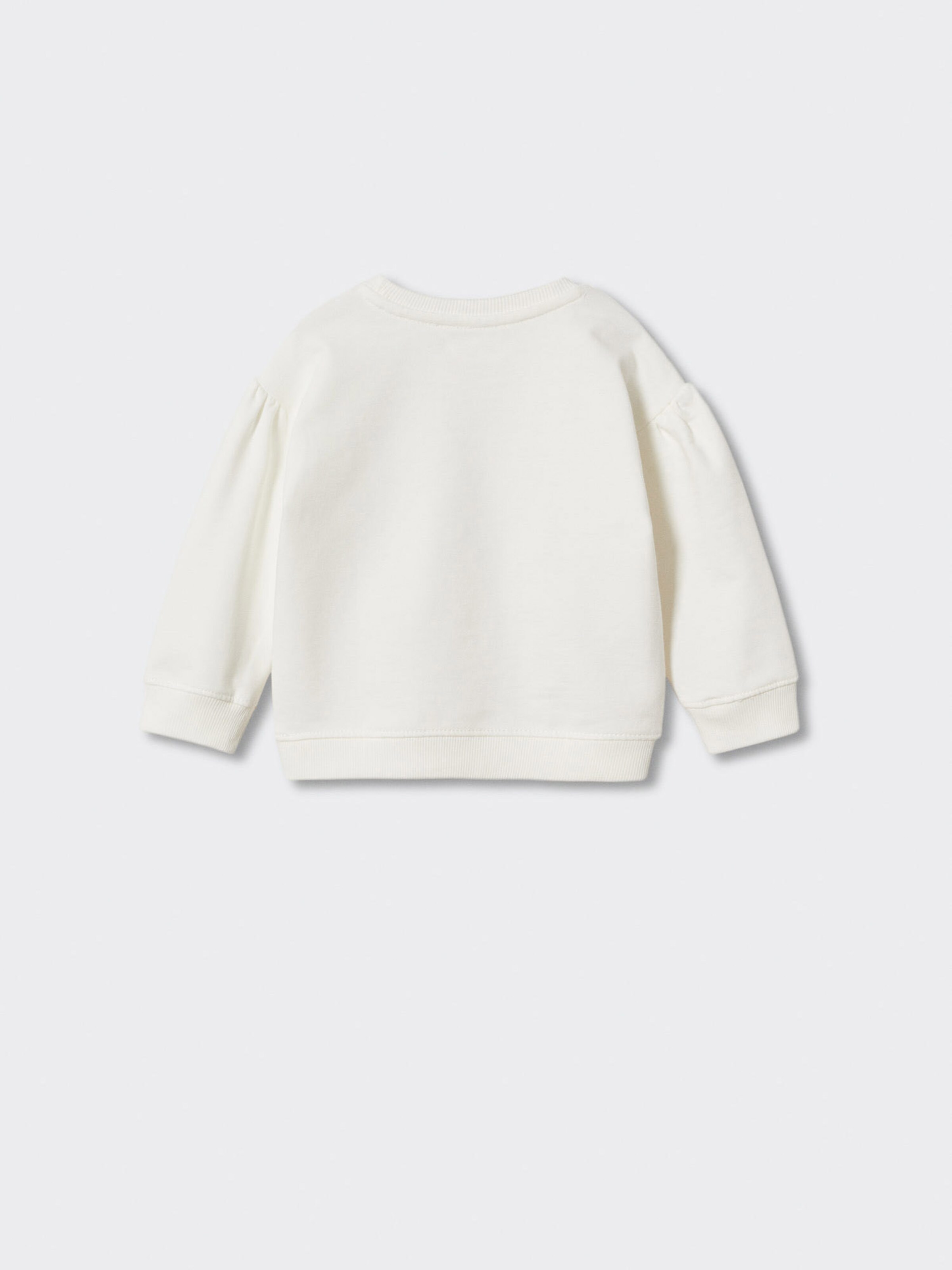 Kinder Kids (Gr. 92-140) MANGO KIDS Sweatshirt 'Friend' in Weißmeliert - FM47524 Kinder Kids (Gr. 92-140) MANGO KIDS Sweatshirt 'Friend' in Weißmeliert - FM47524
