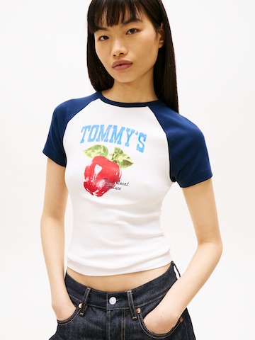 Tommy Jeans Μπλουζάκι 'MARKET' σε λευκό