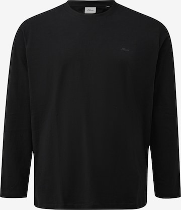 T-Shirt s.Oliver Men Big Sizes en noir : devant