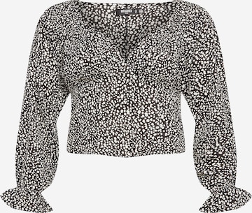 Missguided Plus Blouse in Zwart: voorkant