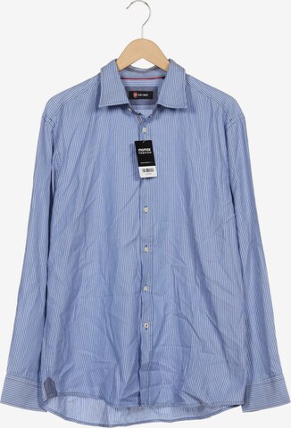 CG CLUB OF GENTS Button Up Shirt in XXL in Blue: front