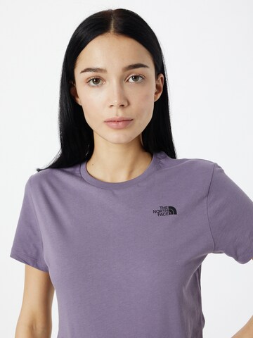 THE NORTH FACE T- Shirt 'Simple Dome' in Lila