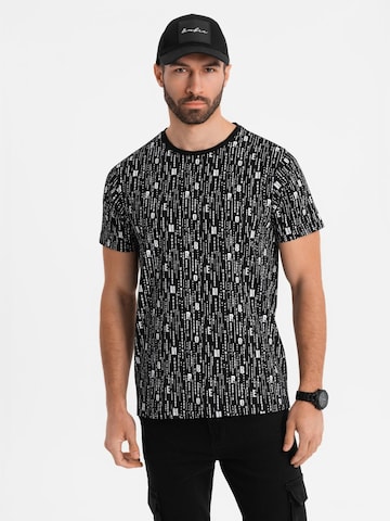 Ombre Shirt in Black: front