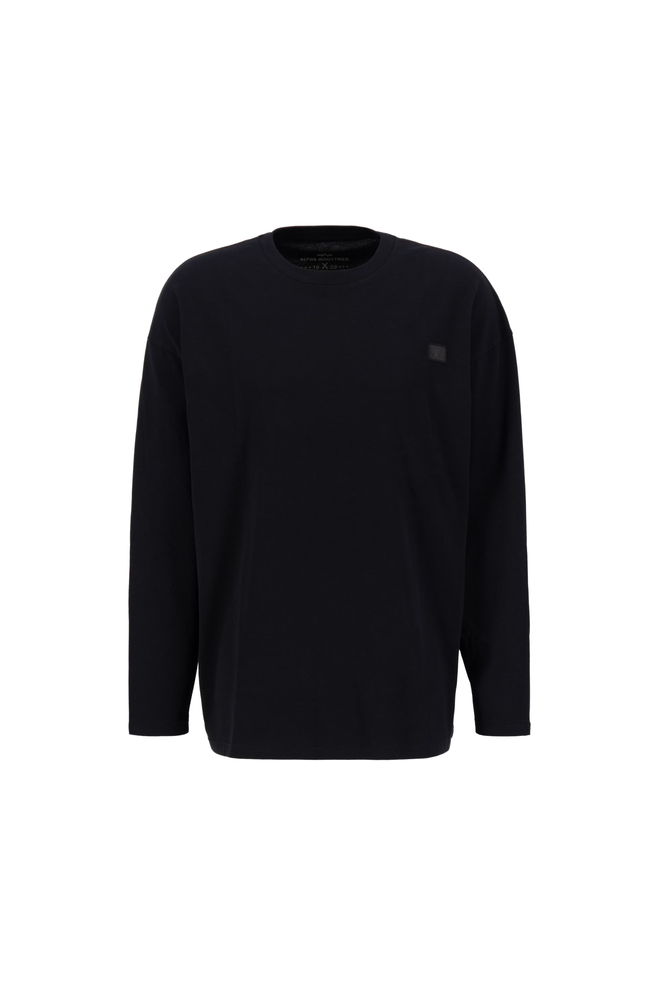 T-Shirt 'Essentials' ALPHA INDUSTRIES en noir : devant