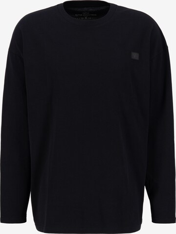 ALPHA INDUSTRIES Shirt in Black: front