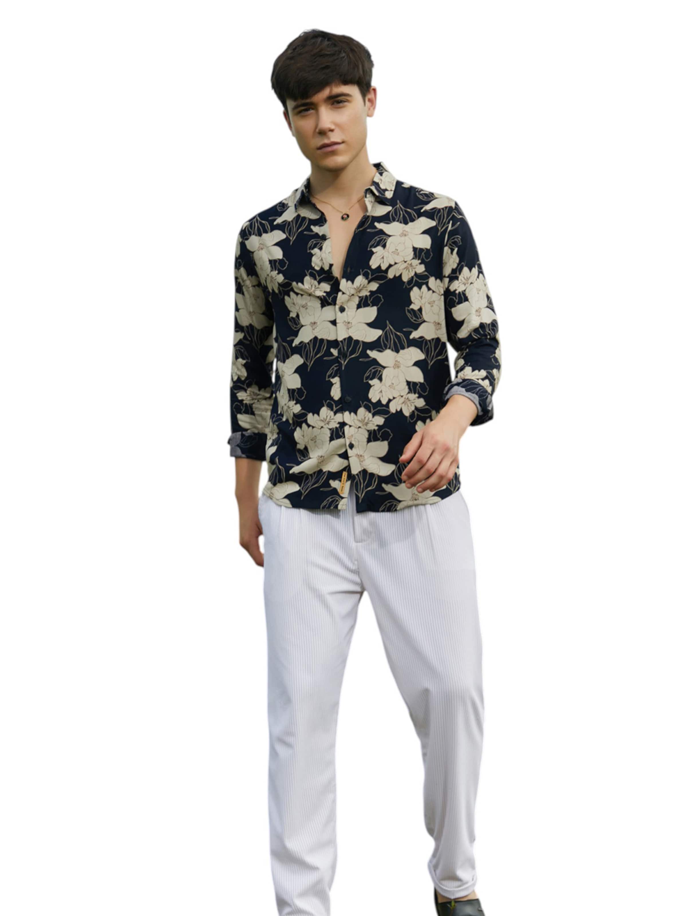 Campus Sutra Regular fit Skjorta 'Aylin' i svart