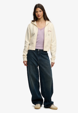 Superdry & Co Zip-Up Hoodie 'Essential' in White