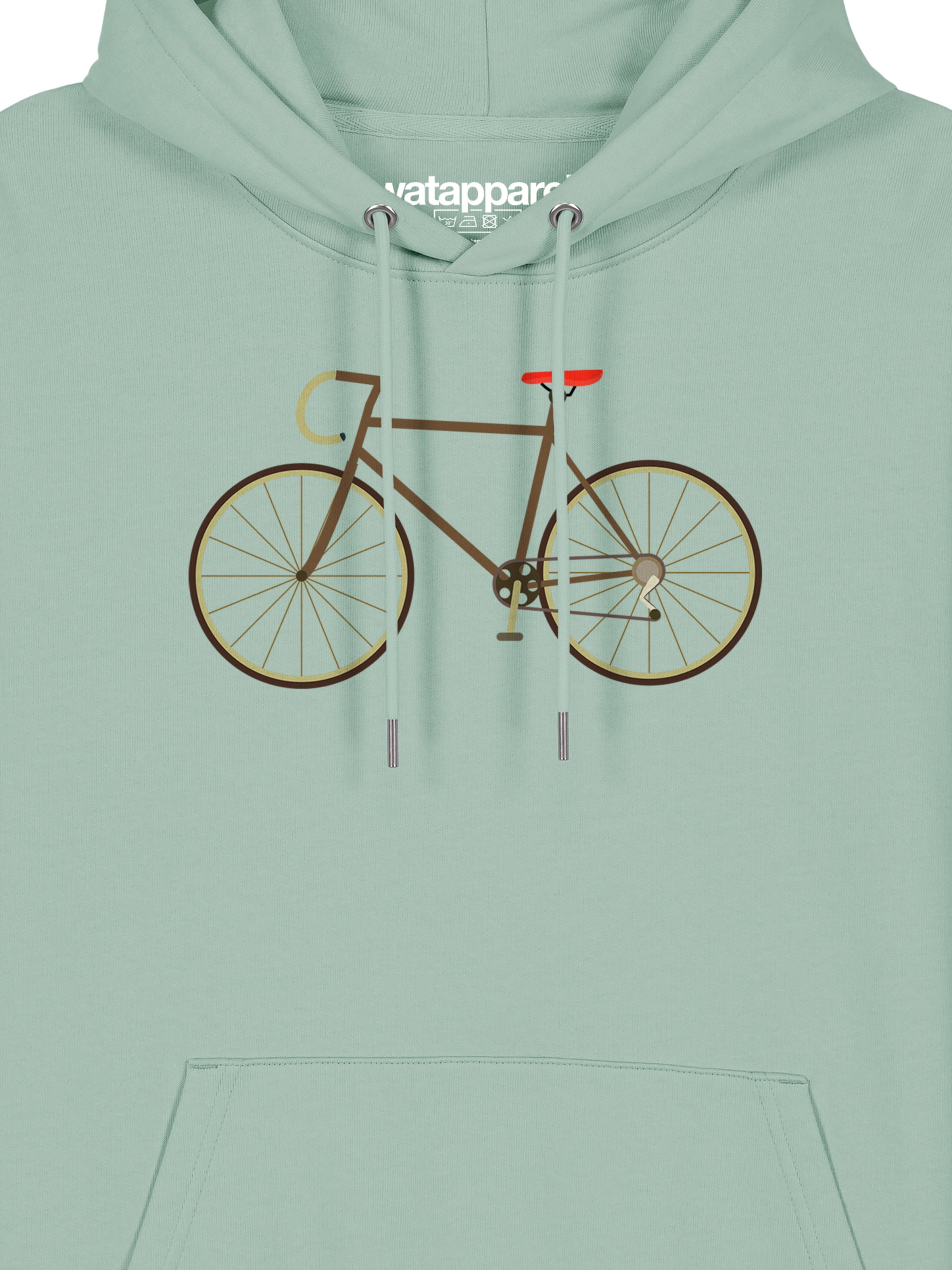 Felpa 'Fahrrad' di Watapparel in verde