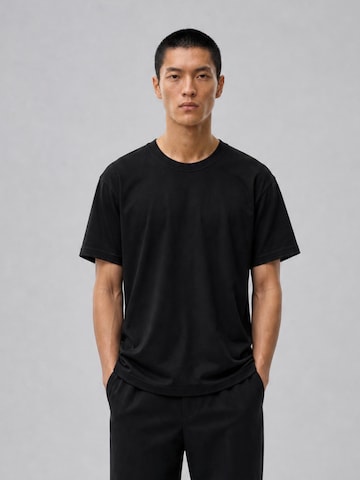 Lowkey T-shirt 'T-Shirt Plain Tee Overzised Shirt' i svart