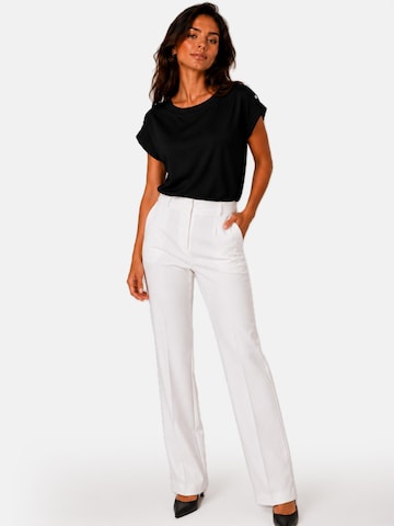 REGINA FASHION Tričko 'Blouse - Boat neckline plain' - Čierna