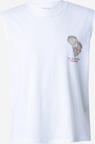 JACK & JONES Majica 'JORMONTAUK' | bela barva: sprednja stran