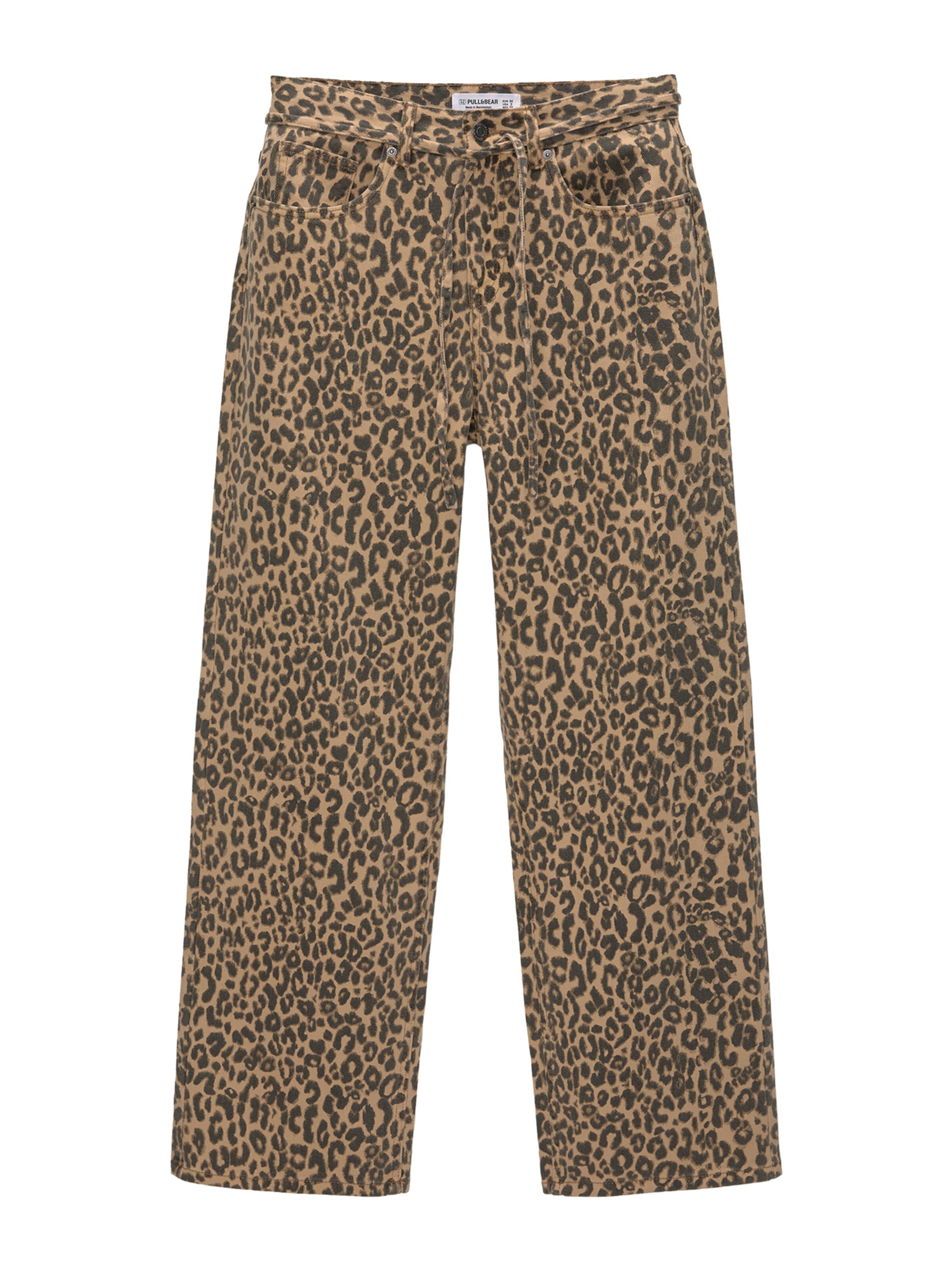 Pull&Bear Loosefit Jeans in Braun: Vorderseite