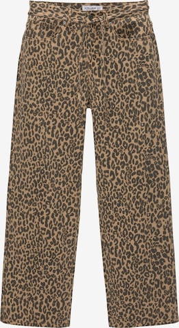 Loosefit Jean Pull&Bear en marron : devant