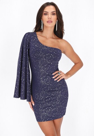 faina Cocktailjurk in Blauw: voorkant