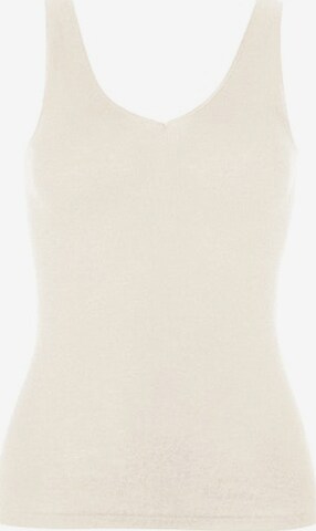 Hanro Top ' Woolen Silk ' in White: front