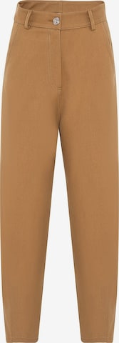 NOCTURNE Slimfit Bukse i brun: forside