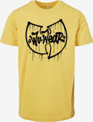 T-Shirt Mister Tee en jaune : devant