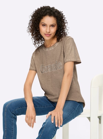 heine T-shirt i brun