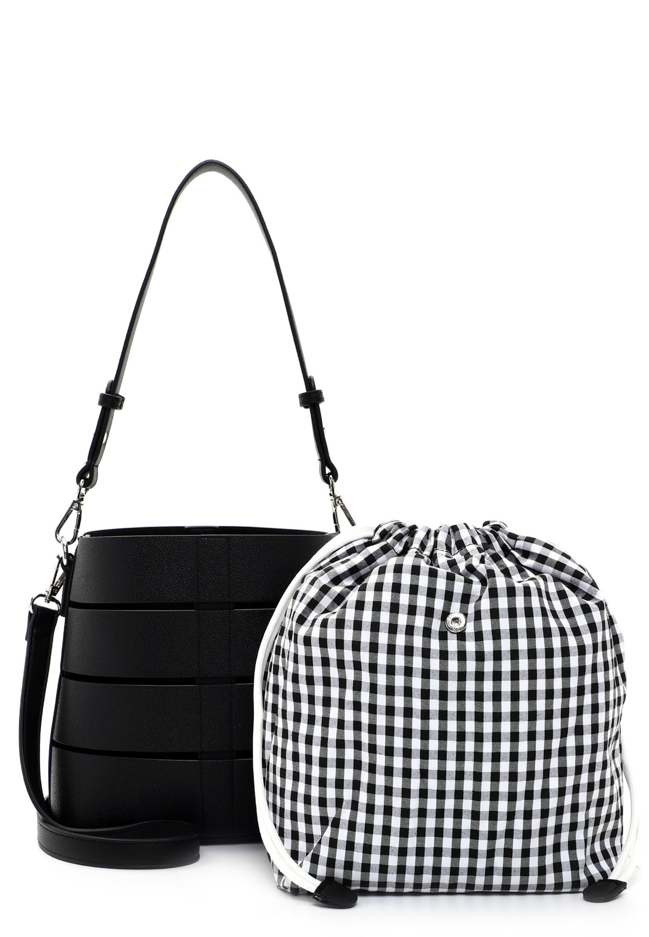 Frauen Taschen & Rucksäcke TAMARIS Beuteltasche ' Greta ' in Schwarz - KI32342 Frauen Taschen & Rucksäcke TAMARIS Beuteltasche ' Greta ' in Schwarz - KI32342