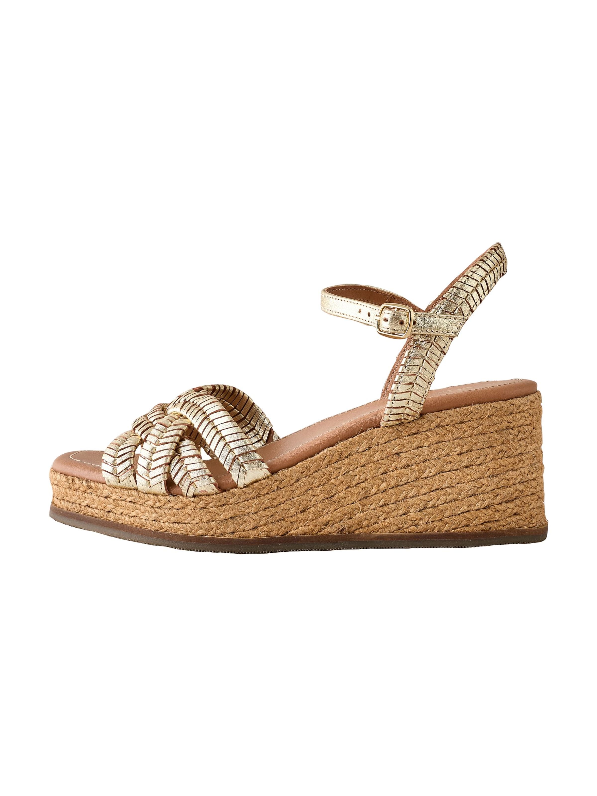 Next Strap sandal 'Forever Comfort' in Gold: front
