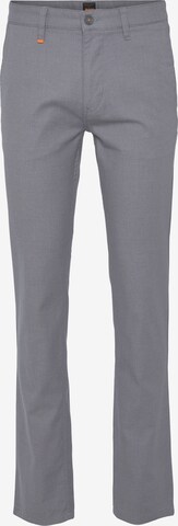 BOSS Orange Chino Pants in Grey: front