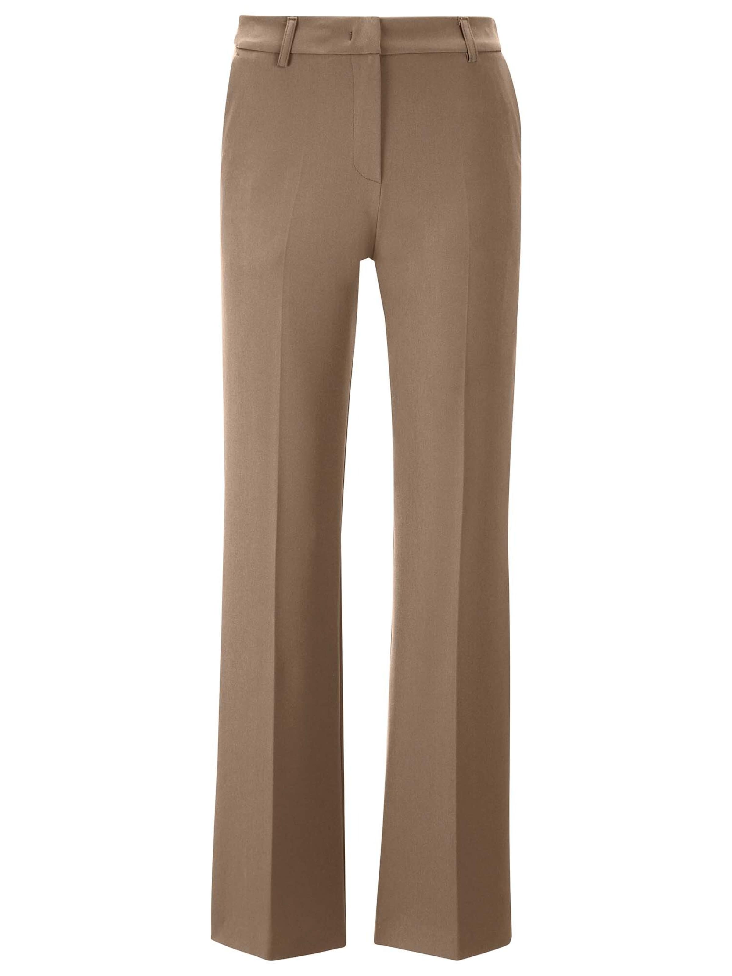 Pantalon à plis 'Palazzo' MADELEINE en beige : devant
