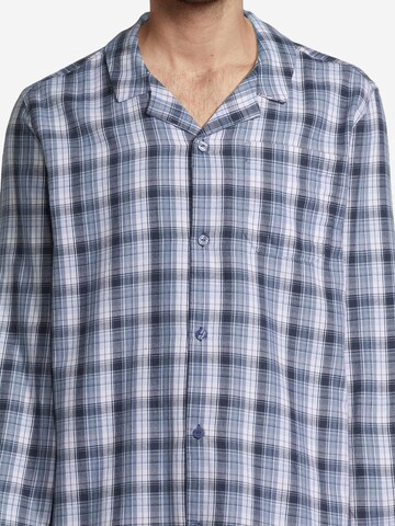 SEIDENSTICKER Pyjama lang 'Classic Twill' in Blau