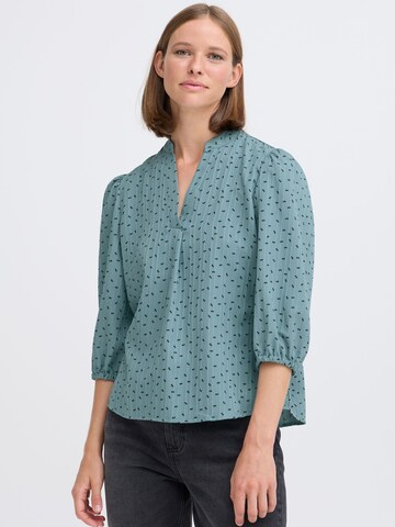 b.young - Blusa 'Ibow' en azul: frente