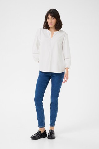 Kaffe Bluse 'Lila' i hvid: forside