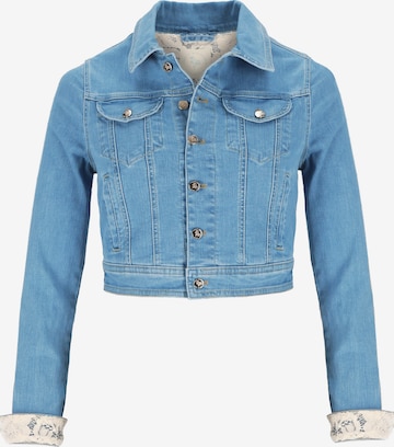 ANNIS WIESBADEN EST. 2021 Janker 'Premium Brautjacke (made in Europe) Jeansjacke mit Spitze & Bestickung' in Blue: front