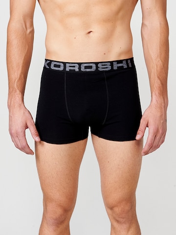 Boxers KOROSHI en noir : devant