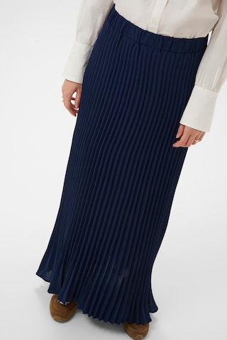 Cream Rok 'Charline' in Blauw