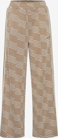 The Jogg Concept Wide leg Pants 'Sima' in Brown: front