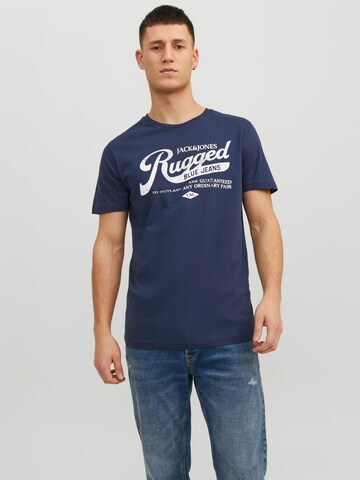 T-Shirt 'JEANS' JACK & JONES en bleu : devant