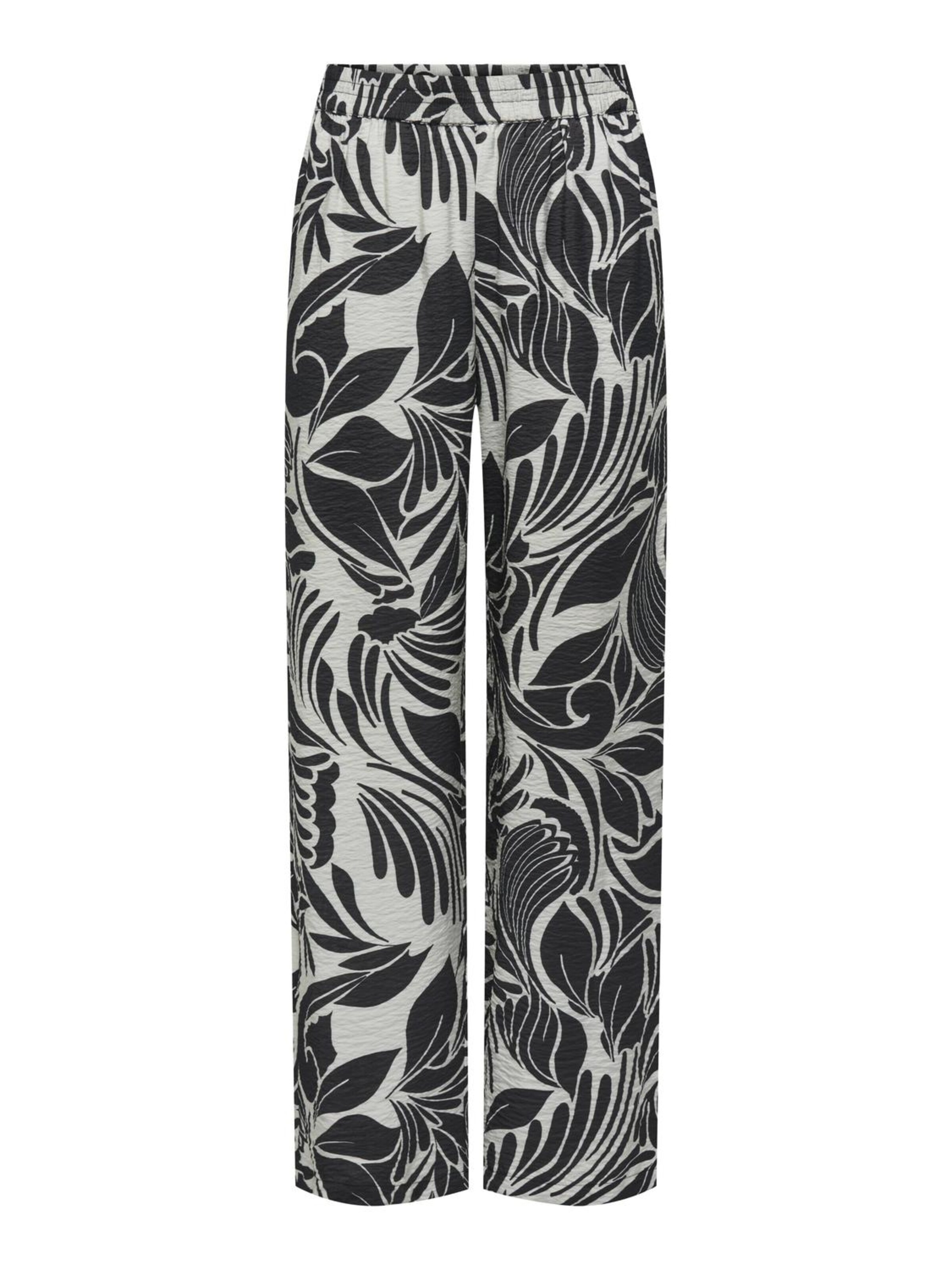 JDY Wide Leg Hose 'JDYNoa' in Grau: Vorderseite